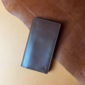 Chocolate Color Long Moto Wallet(ABLDW02)